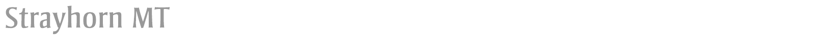 Strayhorn MT font preview
