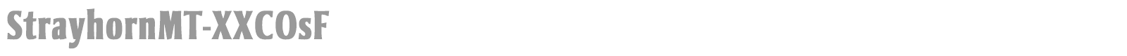 Strayhorn MT font preview