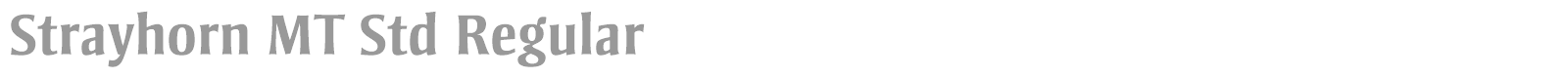 Strayhorn MT font preview