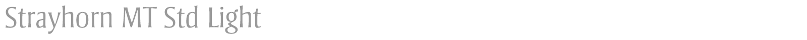 Strayhorn MT font preview