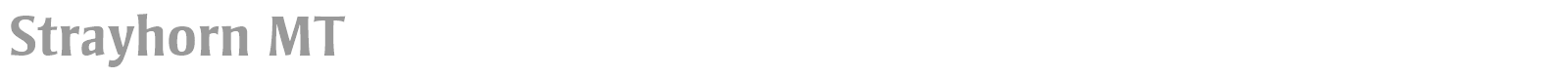 Strayhorn MT font preview