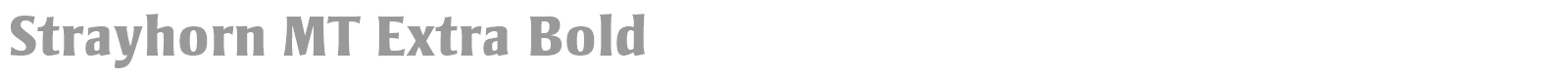 Strayhorn MT font preview
