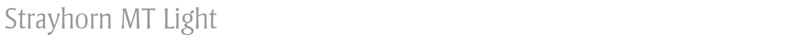 Strayhorn MT font preview