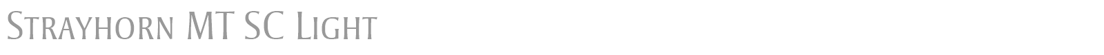 Strayhorn MT font preview