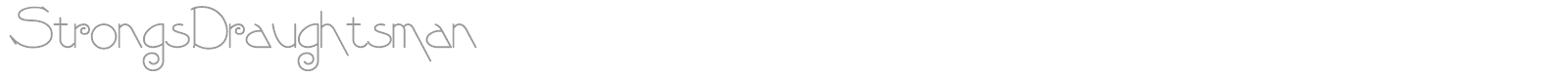 StrongsDraughtsman font preview