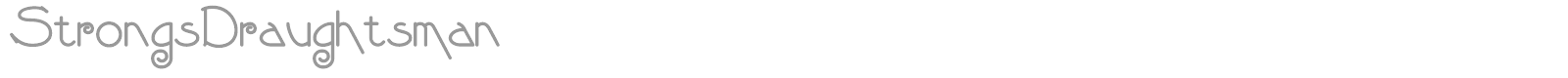 StrongsDraughtsman font preview
