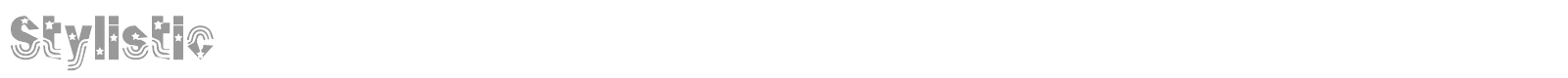 Stylistic font preview