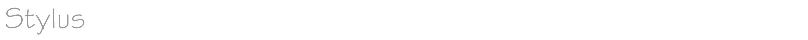 Stylus font preview