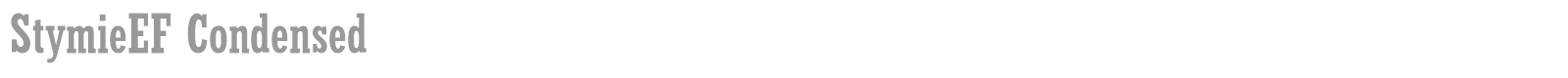Stymie XBdCn BT font preview