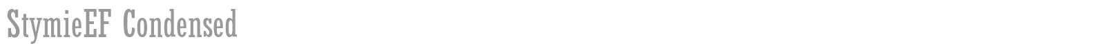 Stymie XBdCn BT font preview