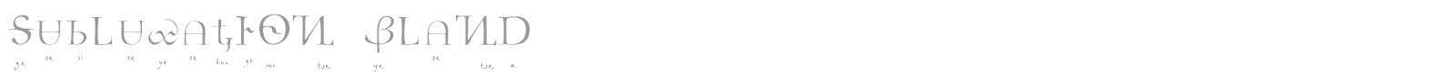 Subluxation font preview