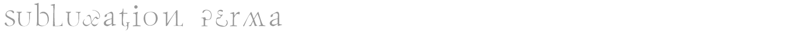 Subluxation font preview