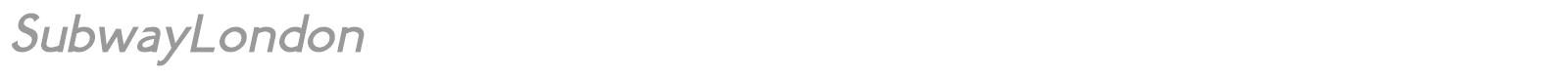 SubwayLondon font preview