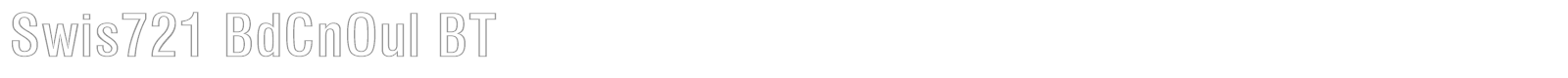 Swis721 BdCnOul BT font preview