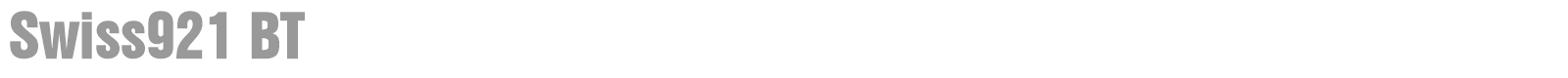 Swiss921 BT font preview
