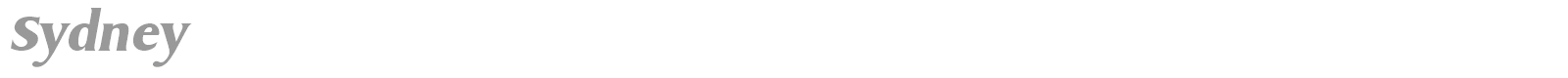 Sydney font preview