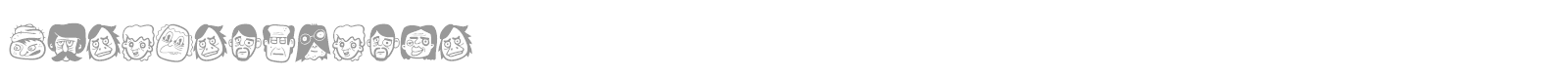 The Freaky Face font preview