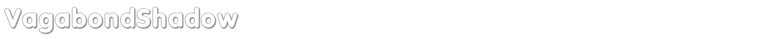VagabondShadow font preview