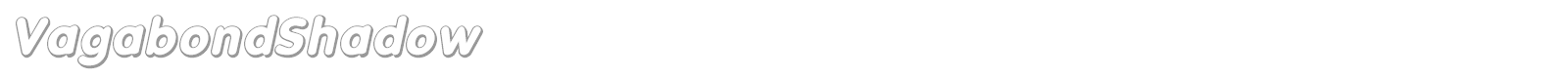 VagabondShadow font preview