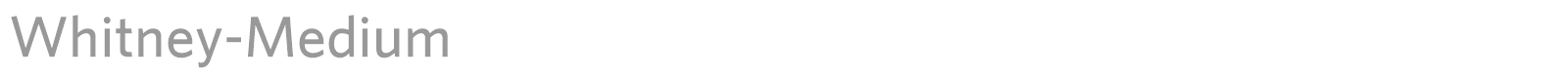 Whitney-Medium font preview