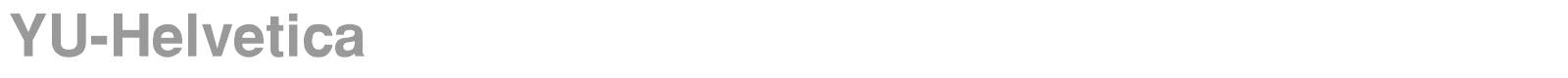 YU-Helvetica font preview