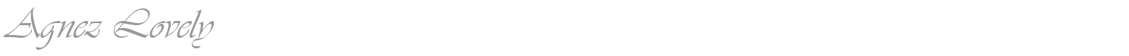 Agnez Lovely font preview