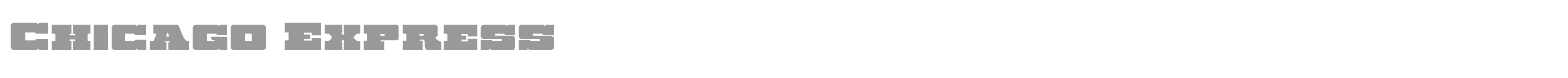 Chicago Express Title Italic font preview