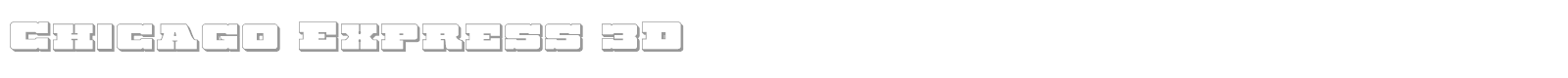 Chicago Express Title Italic font preview