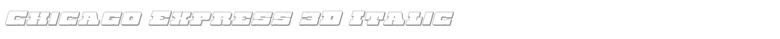 Chicago Express Title Italic font preview
