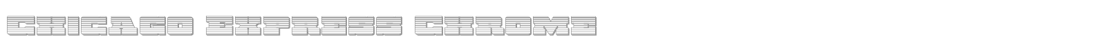 Chicago Express Title Italic font preview