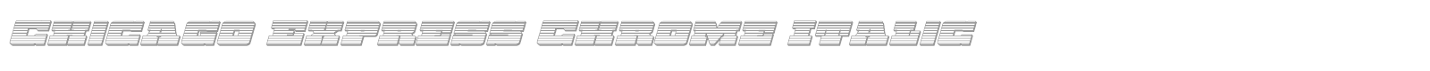 Chicago Express Title Italic font preview