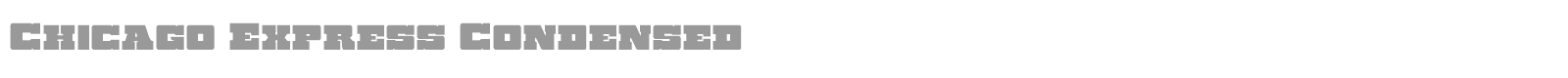 Chicago Express Title Italic font preview