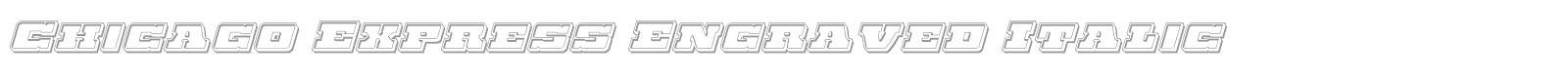 Chicago Express Title Italic font preview