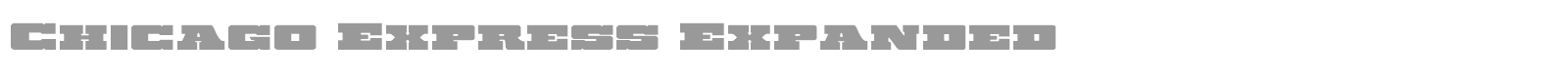 Chicago Express Title Italic font preview
