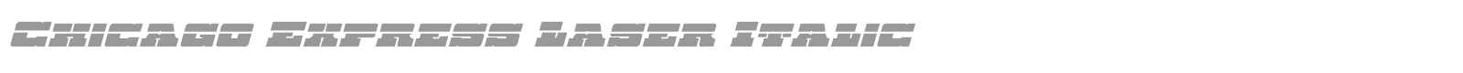 Chicago Express Title Italic font preview