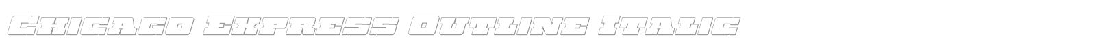 Chicago Express Title Italic font preview