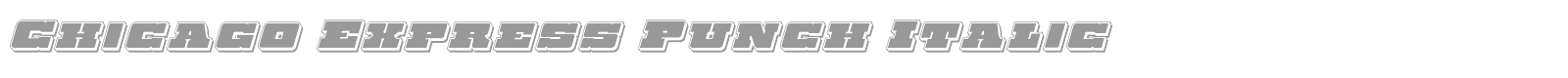 Chicago Express Title Italic font preview