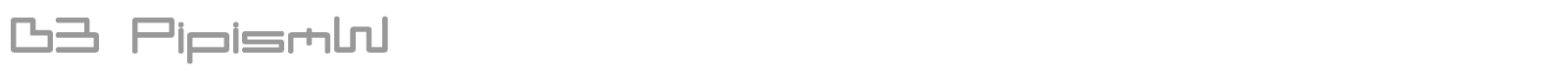 D3 Pipism font preview