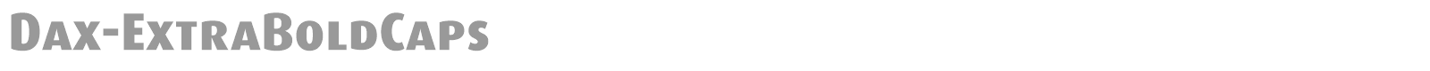 Dax-ExtraBoldCaps font preview