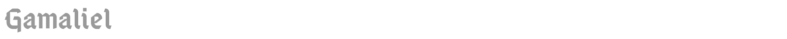 Gamaliel font preview