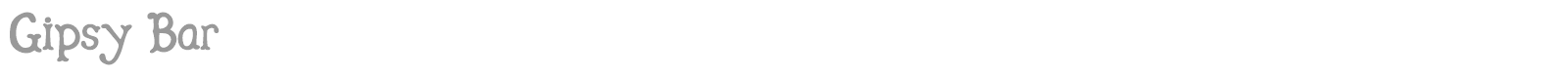 Gipsy Bar font preview