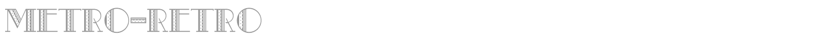 Metro-Retro font preview