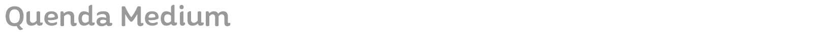 Quenda font preview