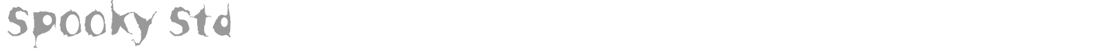 Spooky Std font preview