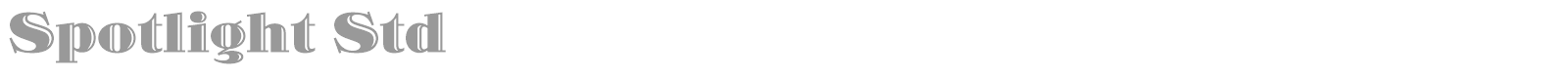 Spotlight Std font preview