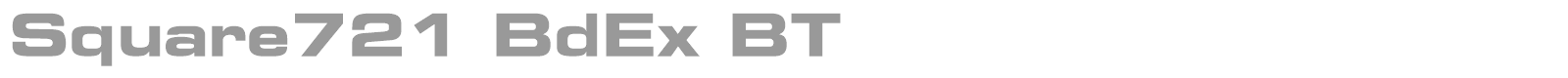 Square721 BdEx BT font preview
