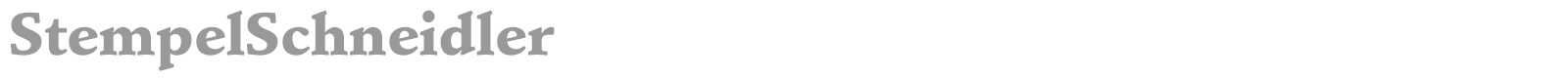 StempelSchneidler font preview