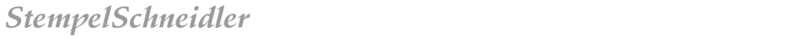 StempelSchneidler font preview