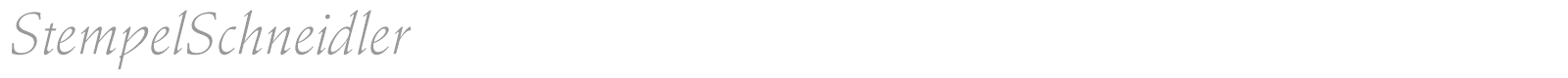StempelSchneidler font preview