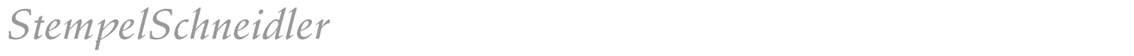 StempelSchneidler font preview